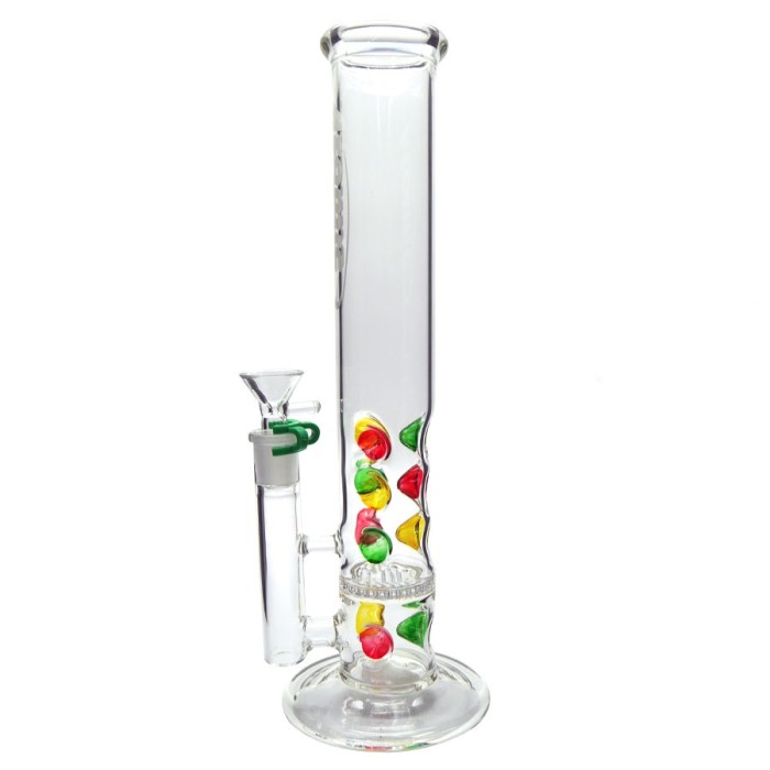 Atomic Glass Bong Candy + Percolator 30cm